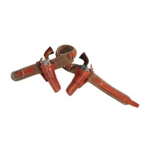 Ancient Style Double Gun Leather Belt Holster For All Guns