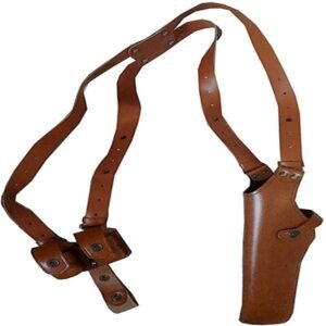Columbus Leather Shoulder Holster with Bullet Pouches