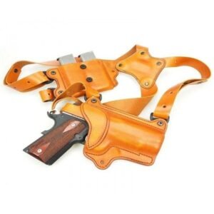 Leather Shoulder Holster For All Guns with Magazine Pouches