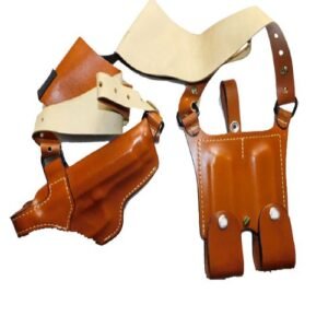 SEALs Leather Shoulder Holster For All Guns with Mag Pouches